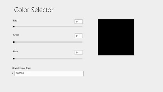 Color Selector for Windows 8