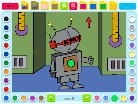 Coloring Book 14: Robots