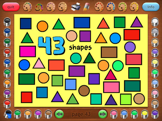 Coloring Book 23: Counting Shapes