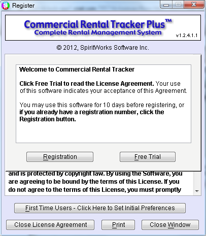 Commercial Rental Tracker Plus Portable