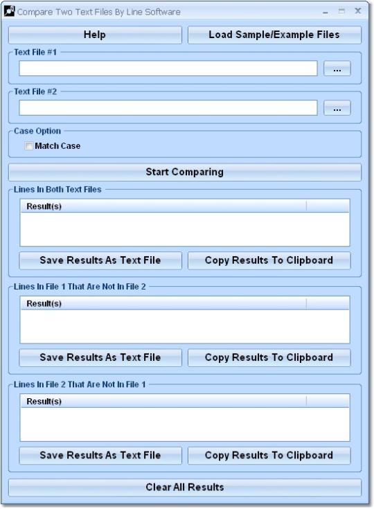 Compare Two Text Files By Line Software