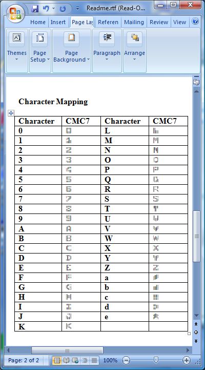 ConnectCode MICR CMC7 Fonts
