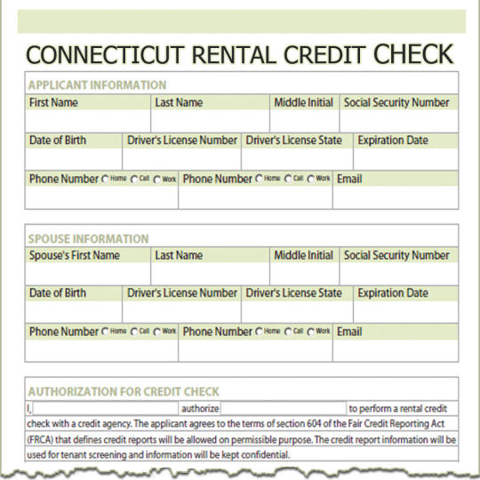 Connecticut Rental Credit Check