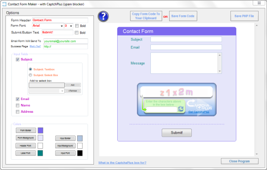 Contact Form Maker