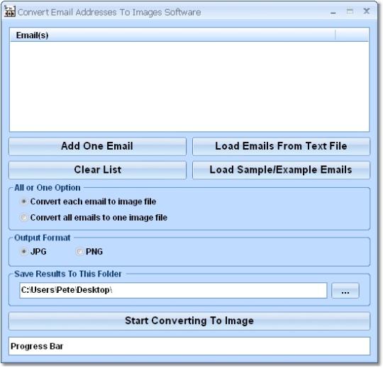 Convert Email Addresses To Images Software