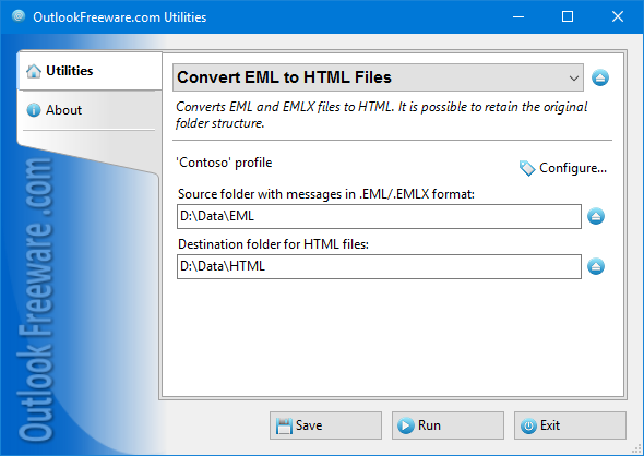 Convert EML to HTML Files