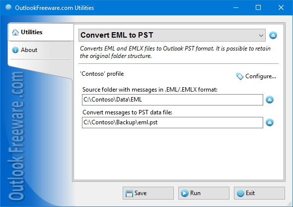 Convert EML to PST for Outlook