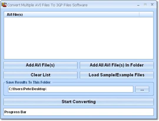 Convert Multiple AVI Files To 3GP Files Software