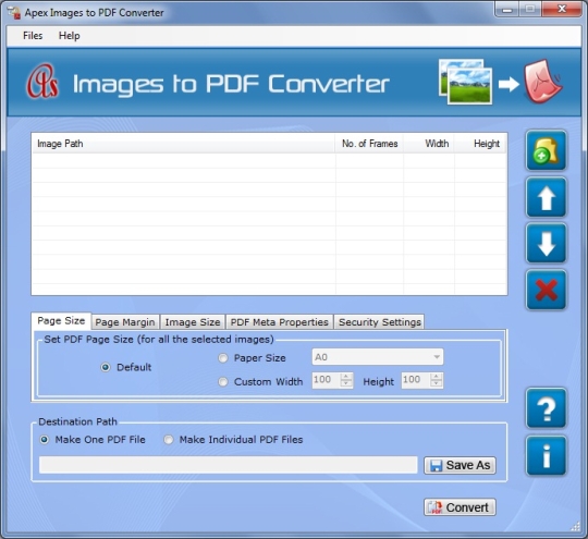 Convert Scanned Images to PDF File