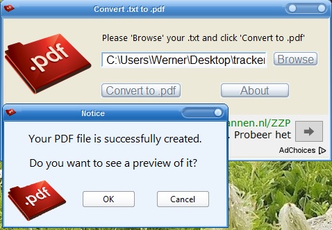 Convert TXT to PDF