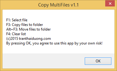 Copy Multifiles