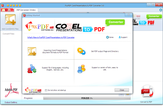 Corel Presentations to PDF Converter