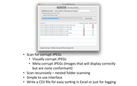 Corrupt JPEG Checker