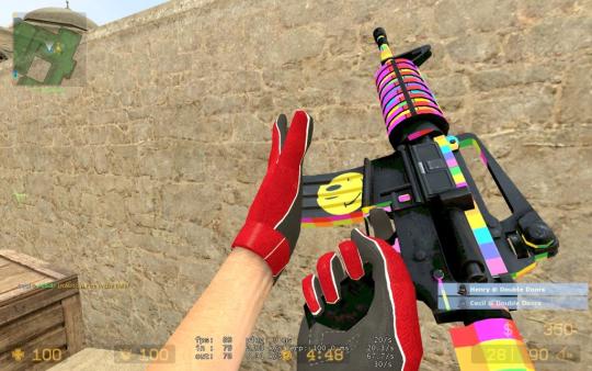 Counter-Strike: Source Mod Rainbow Satisfaction for M4A1