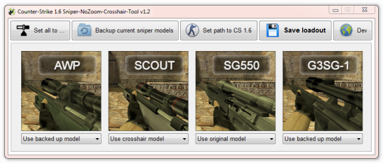 Counter-Strike1.6 Sniper-NoZoom-Crosshair-Tool