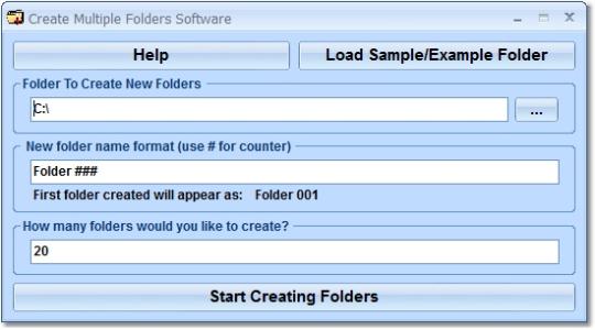 Create Multiple Folders Software