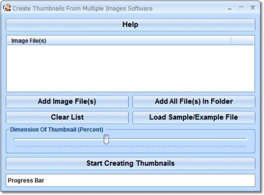 Create Thumbnails From Multiple Images Software