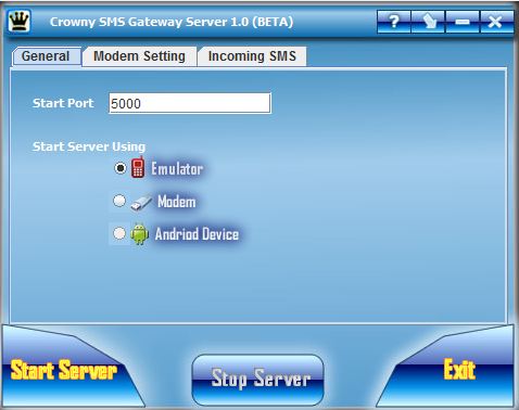 Crowny SMS Gateway