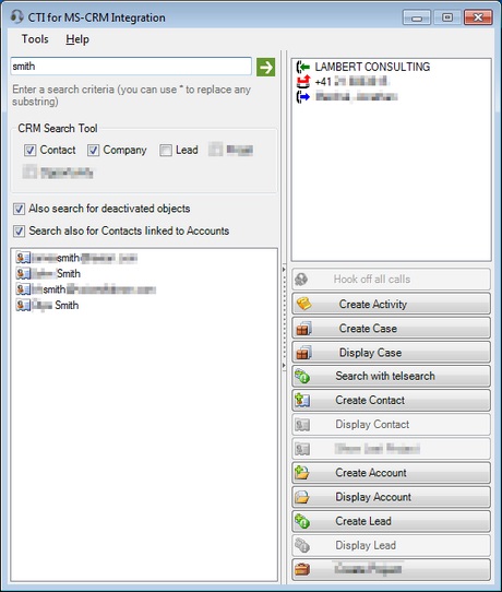 CTI for MS-CRM Integration