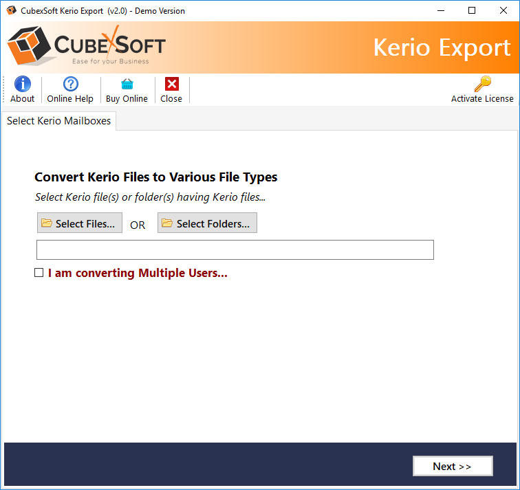 CubexSoft Kerio Export