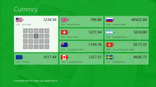 Currency for Windows 8 apps
