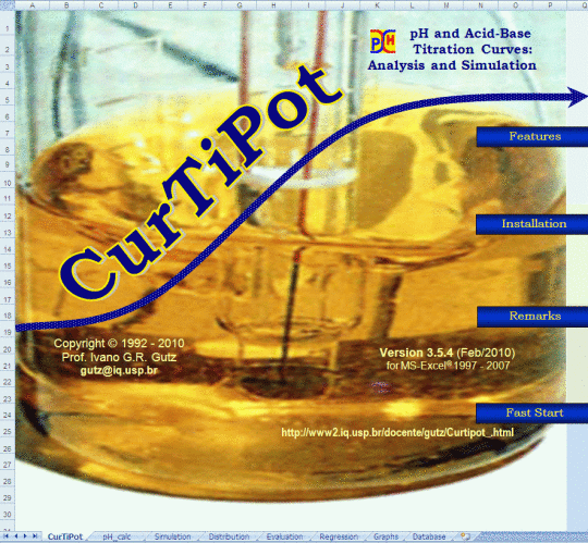 CurTiPot pH and Acid-Base Titration Curves