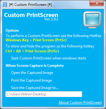 Custom PrintScreen