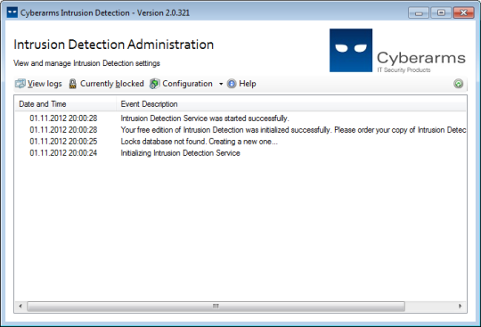 Cyberarms Intrusion Detection (64-bit)