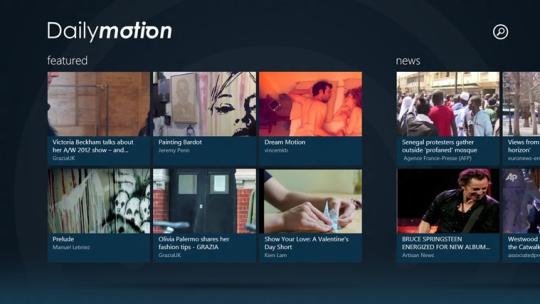 Dailymotion for Windows 8