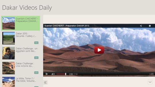 Dakar Videos Daily for Windows 8