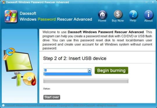 Daossoft Windows Password Rescuer Advanced