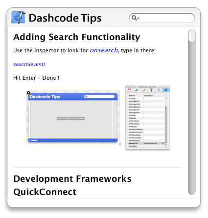 Dashcode Tips
