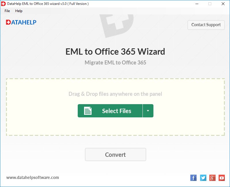 DataHelp EML to Office 365 Wizard