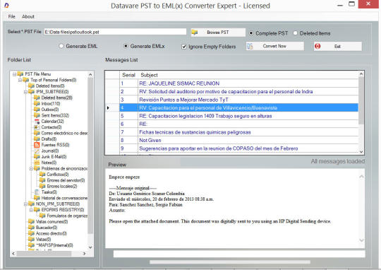 Datavare PST to EML Converter Expert