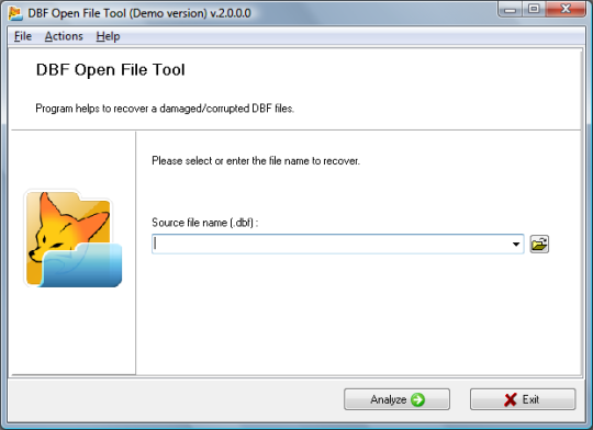 DBF Open File Tool