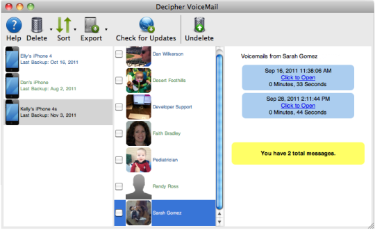 Decipher VoiceMail