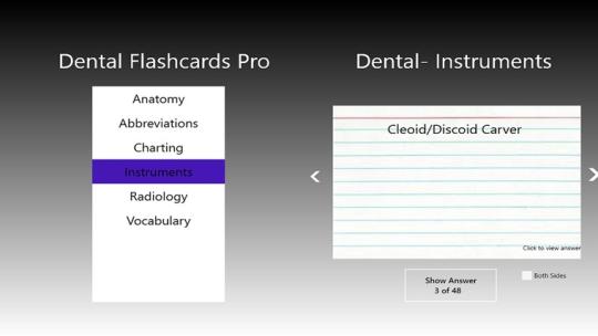Dental Flashcards Pro for Windows 8