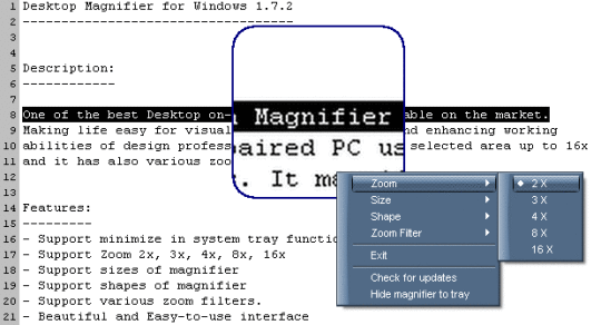 Desktop Magnifier for Windows
