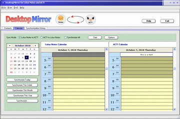 DesktopMirror for Lotus Notes and ACT