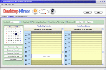 DesktopMirror for Lotus Notes and Palm Desktop