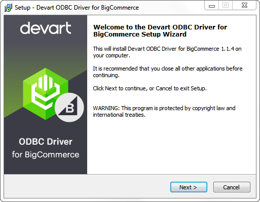Devart ODBC Driver for BigCommerce