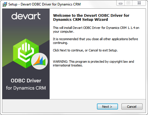 Devart ODBC Driver for Dynamics CRM