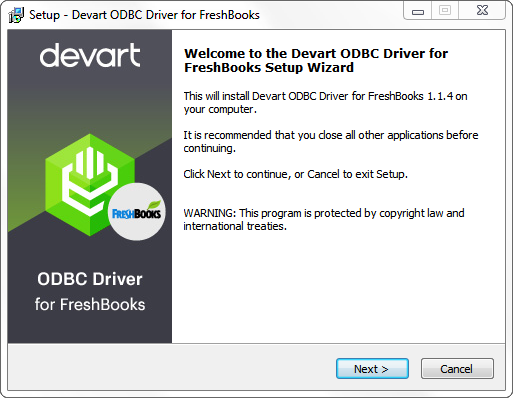 Devart ODBC Driver for FreshBooks