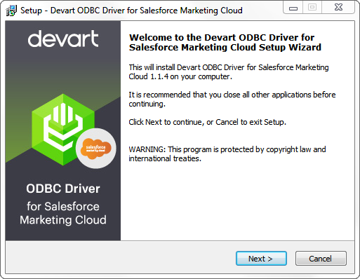 Devart ODBC Driver for Salesforce Marketing Cloud