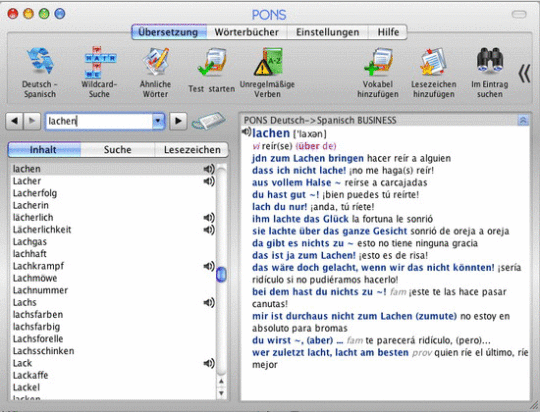 Dictionary Spanish German Business (Mac)