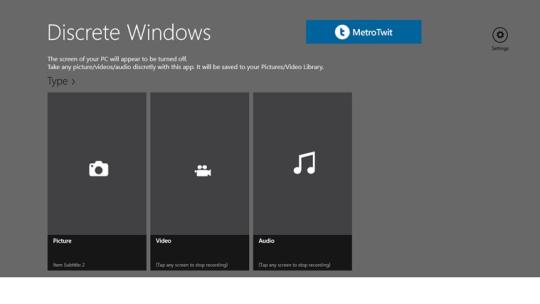 Discrete Windows for Windows 8