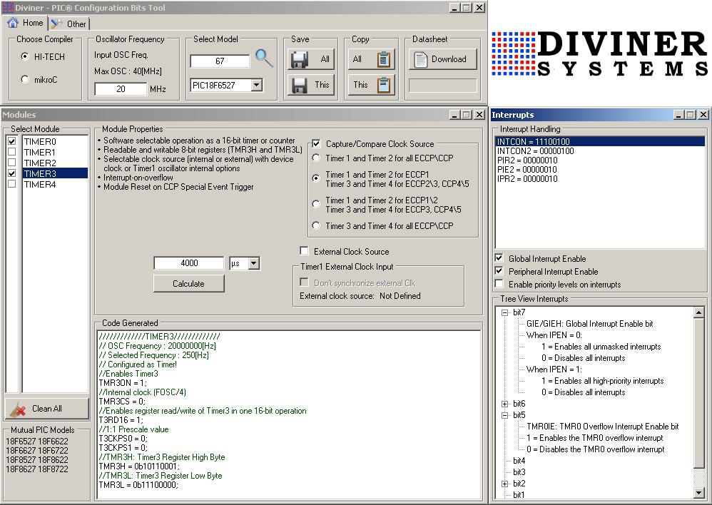 Diviner - PIC Configuration Bits Tool