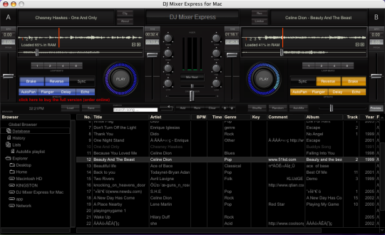 DJ Mixer Express (Mac)