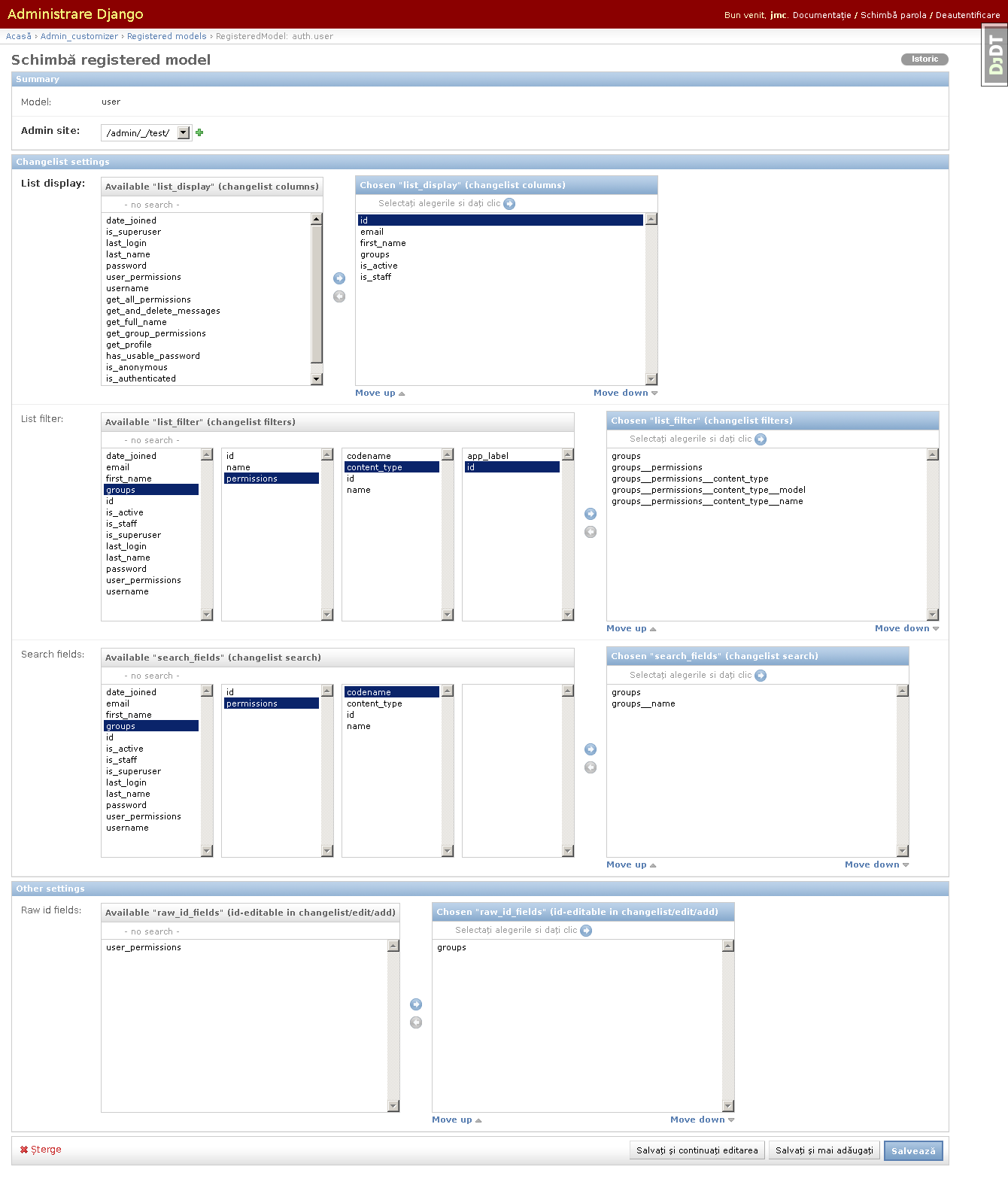 django-admin-customizer