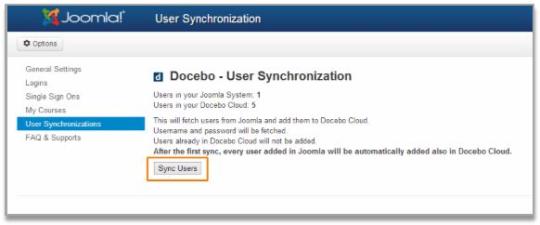 Docebo E-Learning plug-in for Joomla CMS